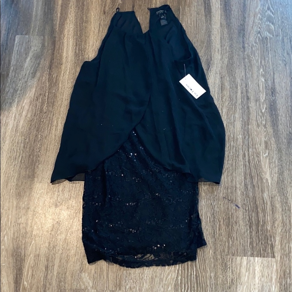 Black Sequined Dress